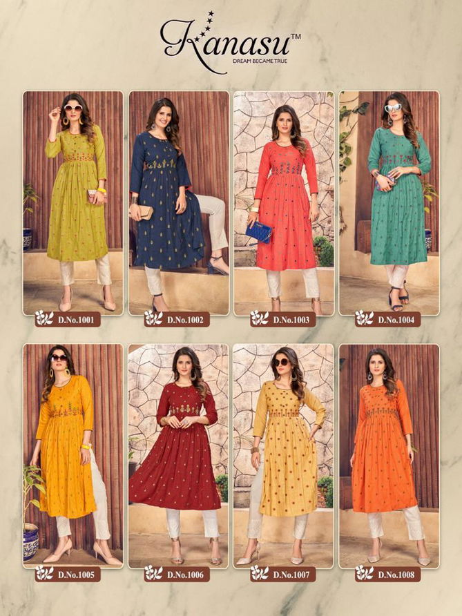 Kanasu Antra New Latest Ethnic Wear Designer Kurti Collection